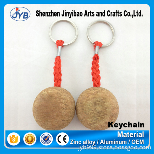 popular gift custom size wooden ball handmade gift keyring